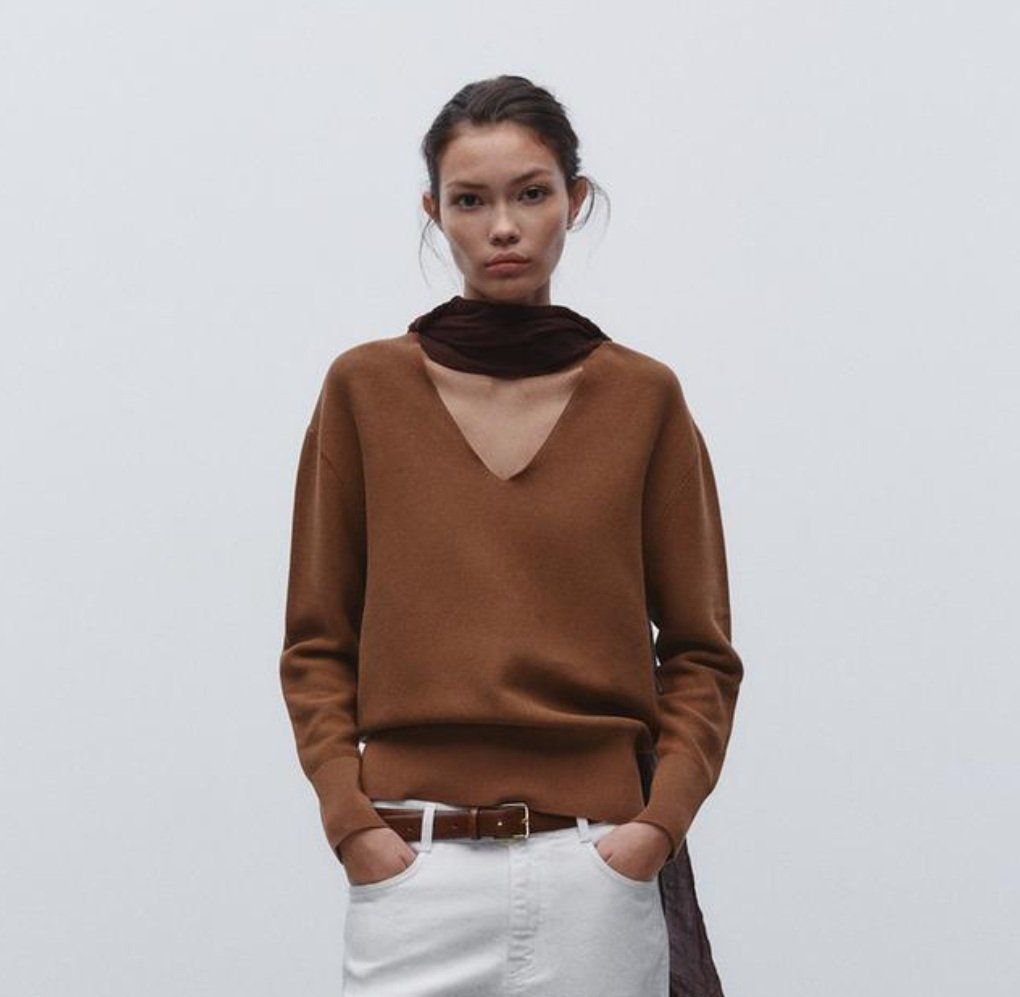 Zara Maglioni & Felpe: ZARA Strickpullover Pullover aus Baumwolle Gr.L (40) NEU – Nuovo e nell'imballaggio originale da Rotkreuz venduto da beltraum