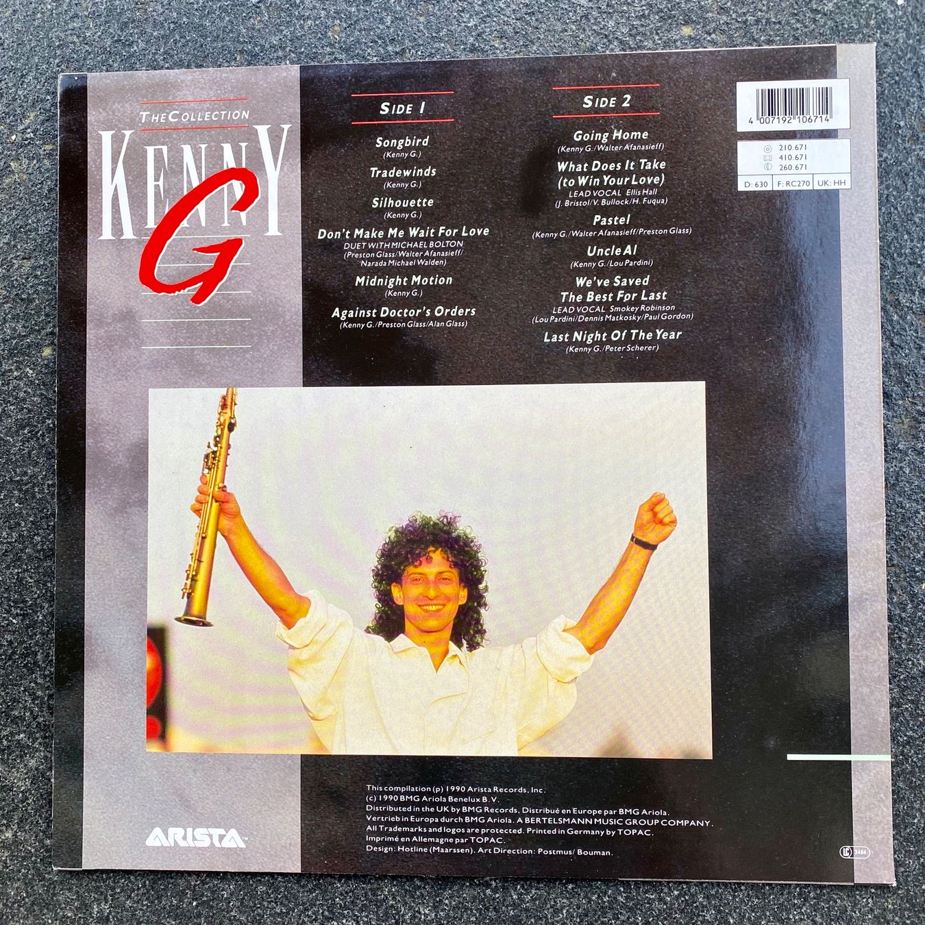 Schallplatten: Kenny G - The Collection - Germany 1990 – Gebraucht aus Fällanden von BasilFawlty 1
