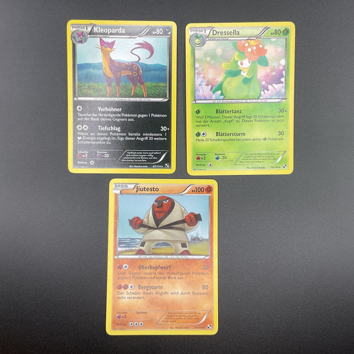 Pokémon Carte collezionabili: Pokémon Black & White 3x Rare Bundle DE Ab 1 -. – Usato da Niederuzwil venduto da NadineS75