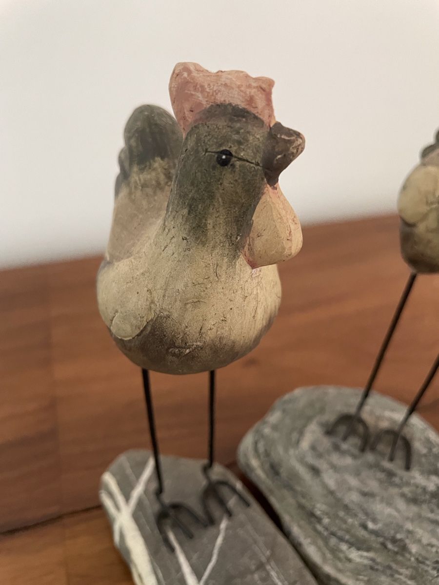Figuren: Huhn und Hahn Steingut Figuren – Gebraucht aus Winterthur von u22 2