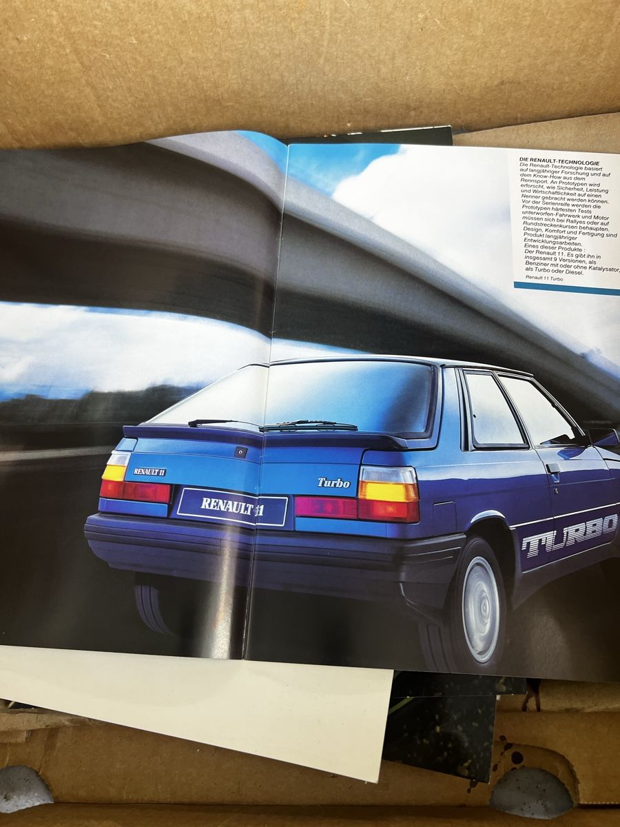 Renault Documenti: Alter Renault 11 Turbo Prospekt Deutsch – Usato da Wettingen venduto da NickInc 1