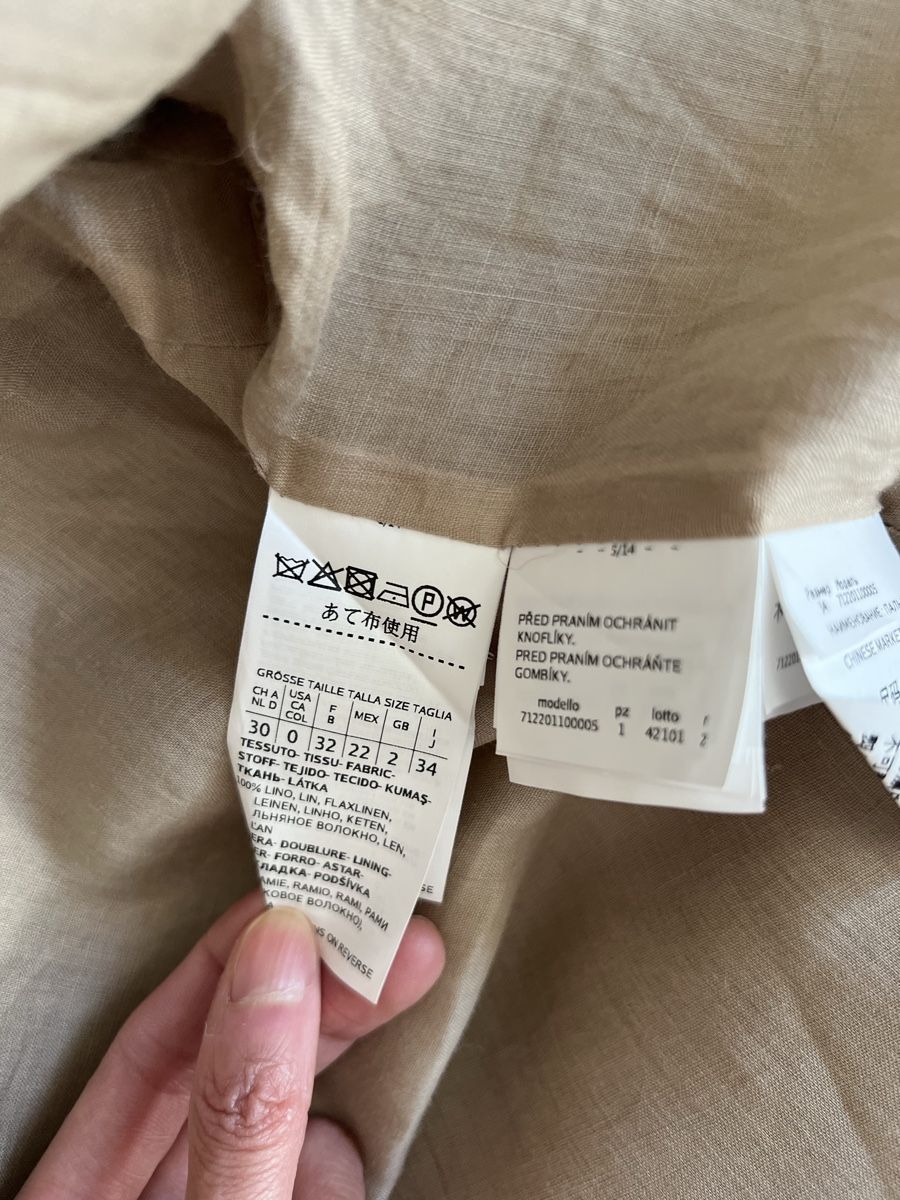 Max Mara Cappotti: Max Mara Leinen Trench – Usato da Sion venduto da b2c1cat 7