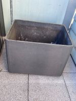 Grosser Pflanzkübel anthrazit – 60 × 45 × 45 cm