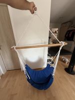 Hängesessel blau mit Holzstab guter Zustand