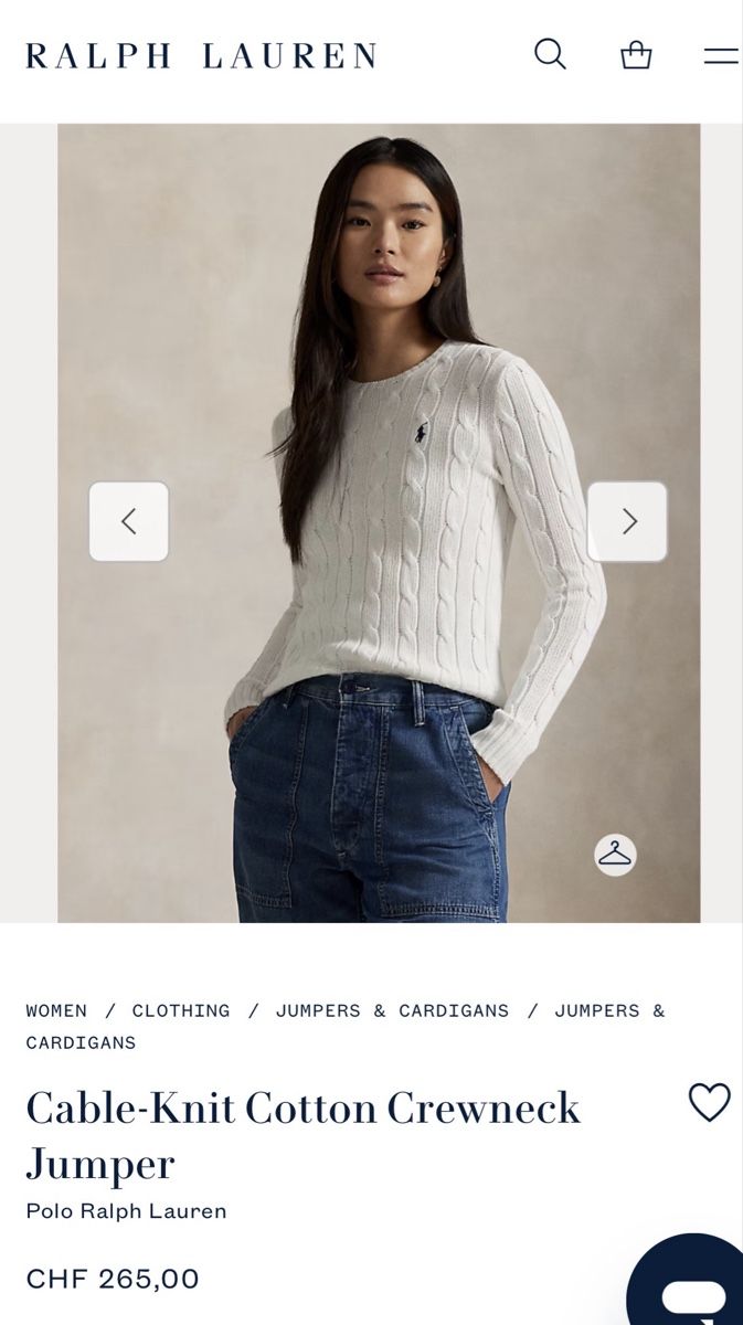 Ralph Lauren Pullover & Sweatshirts: Ralph Lauren cable knit cotton pullover XS/34 – Neu (gemäss Beschreibung) aus Zürich von Angela_Fashion_Lover 2