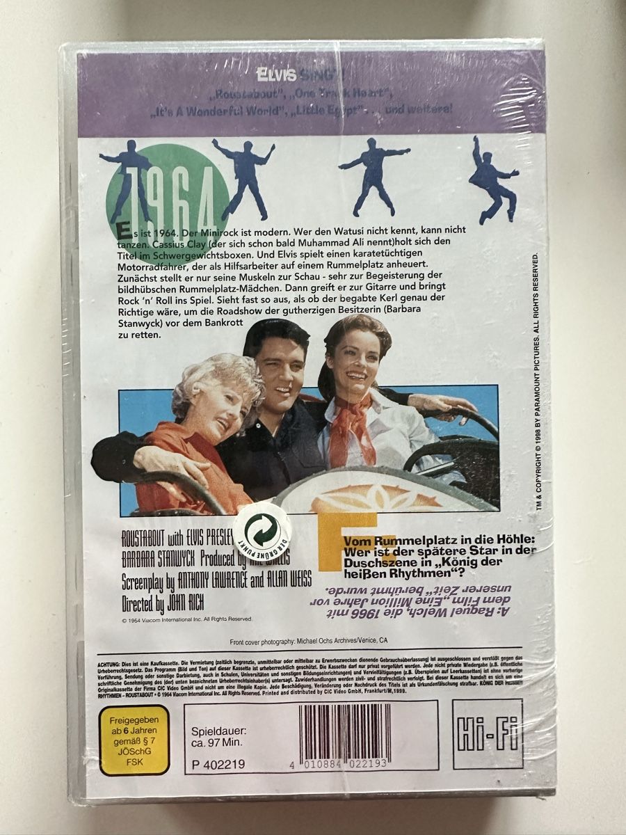 Tutti i VHS: Elvis - VHS - König der heissen Rhythmen – Nuovo e nell'imballaggio originale da Etzwilen venduto da presley3577 1