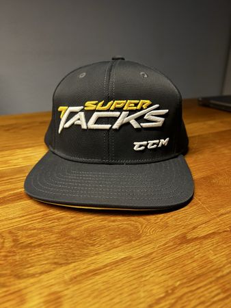 CCM Super Tacks Cap, Neuwertig, Schwarz/Gold, One Size