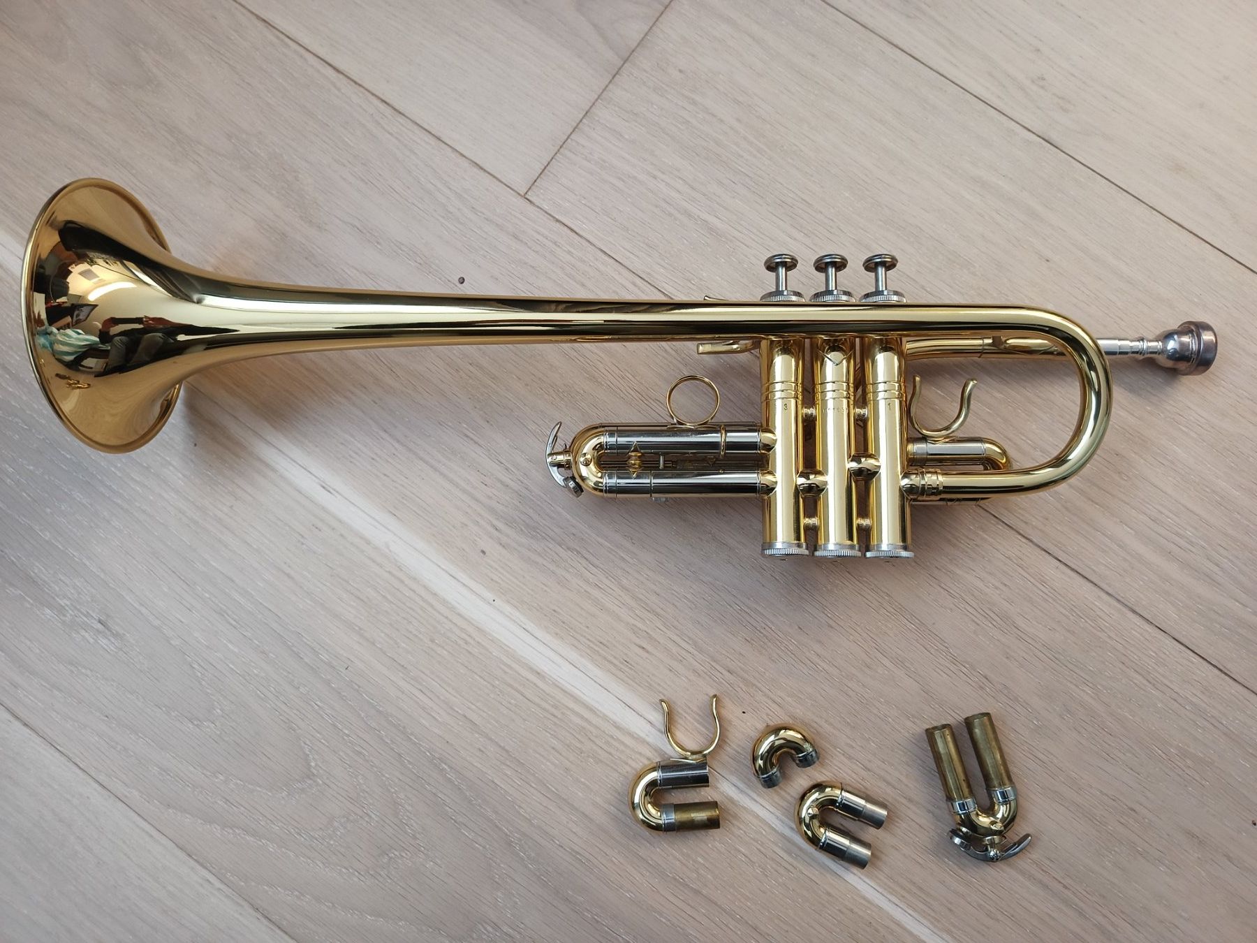 Musikinstrumente: D / Eb Trompete Weril Regium II Concert – Gebraucht aus Muolen von Brassmaster27 1