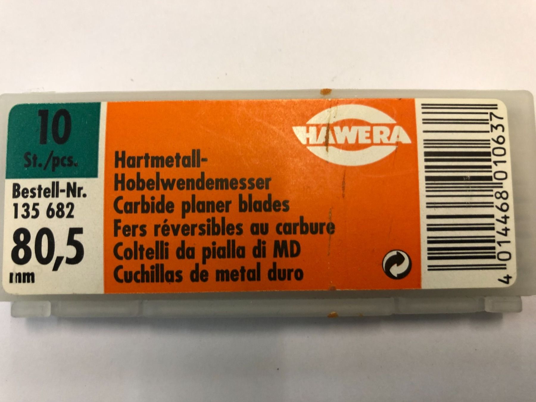 Tutti gli attrezzi: Hobel-Wendemesser HM 80,5 mm – Nuovo e nell'imballaggio originale da Wagen venduto da Aloeveragold