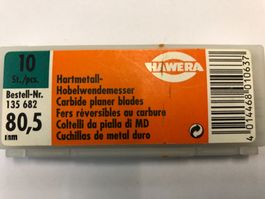 Hobel-Wendemesser HM 80,5 mm
