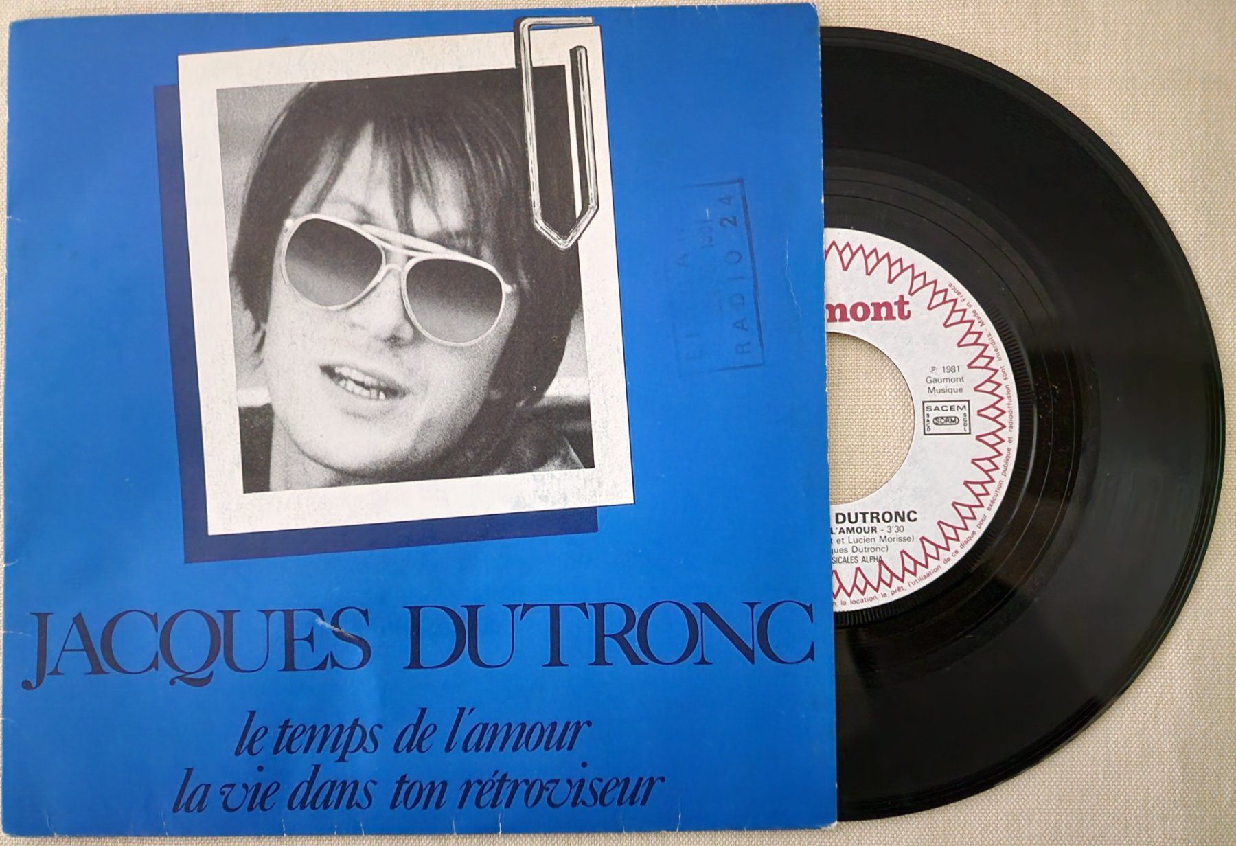 Dischi in vinile: Jacques-Dutronc Single - Le-Temps-De-Lamour – Usato da Root venduto da atelier22