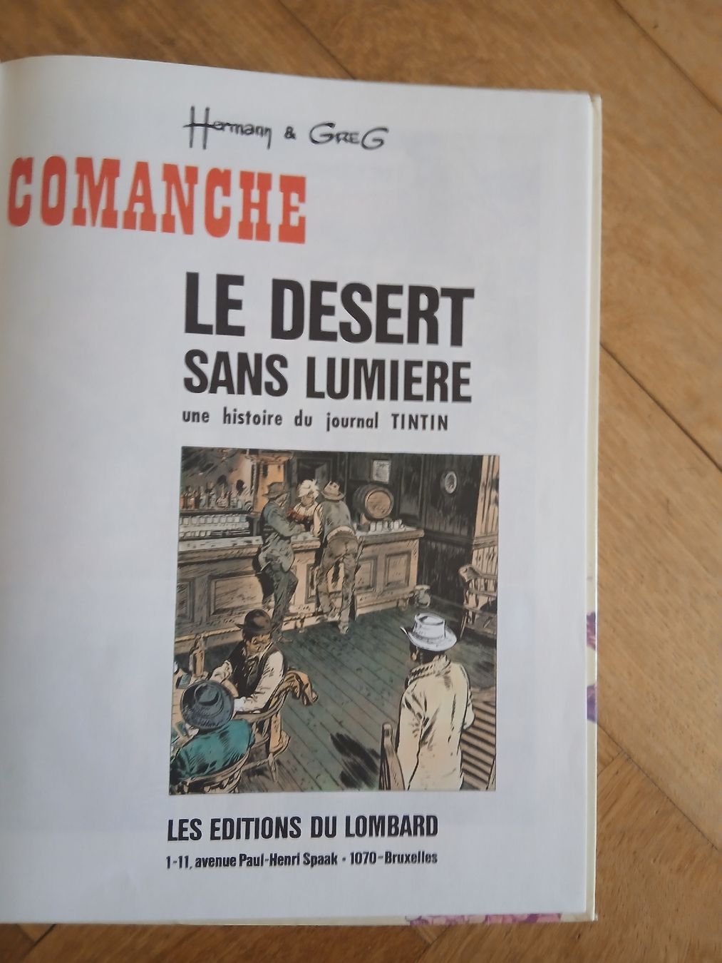 Fumetti: Comanche Le Desert Sans Lumiere par Hermann et Greg – Usato da Yverdon-les-Bains venduto da n_g_l9bf 1