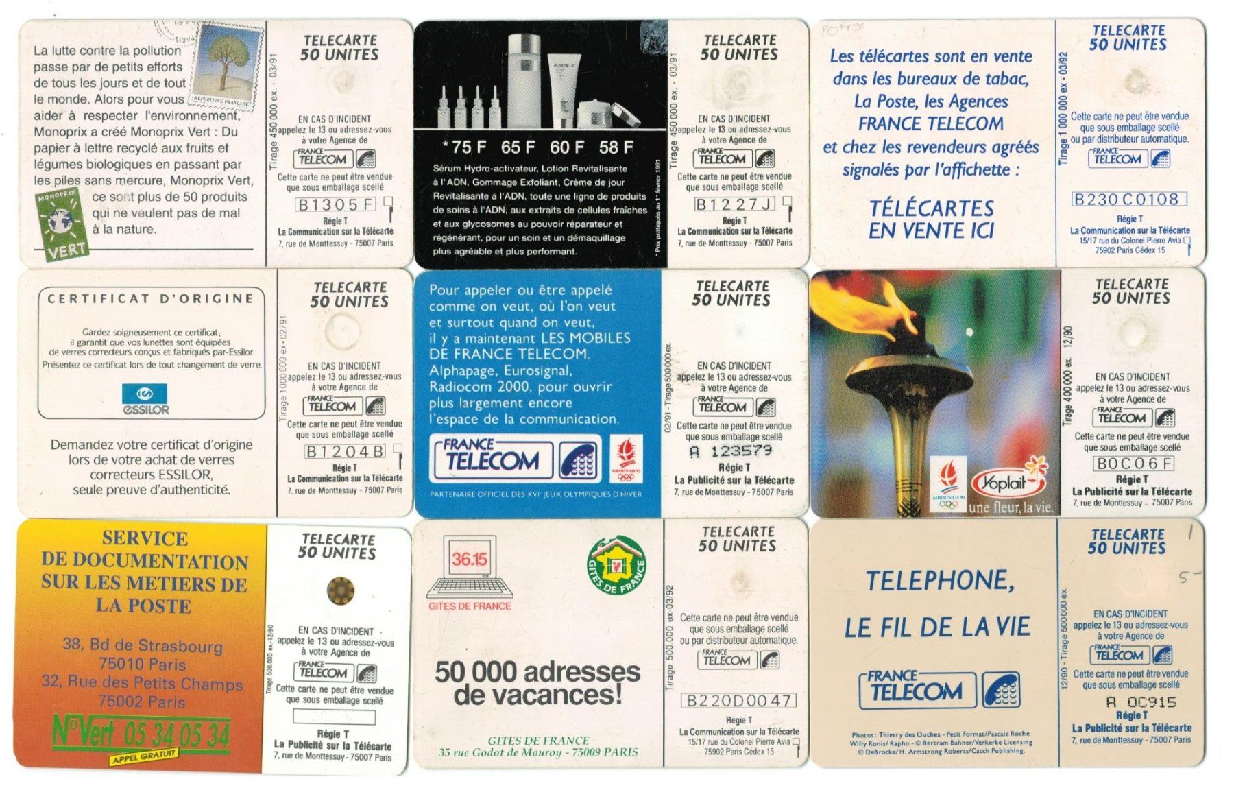 Cartes de téléphone: 9 Telefonkarten Frankreich – D'occasion à Zürich par Tolima194 1