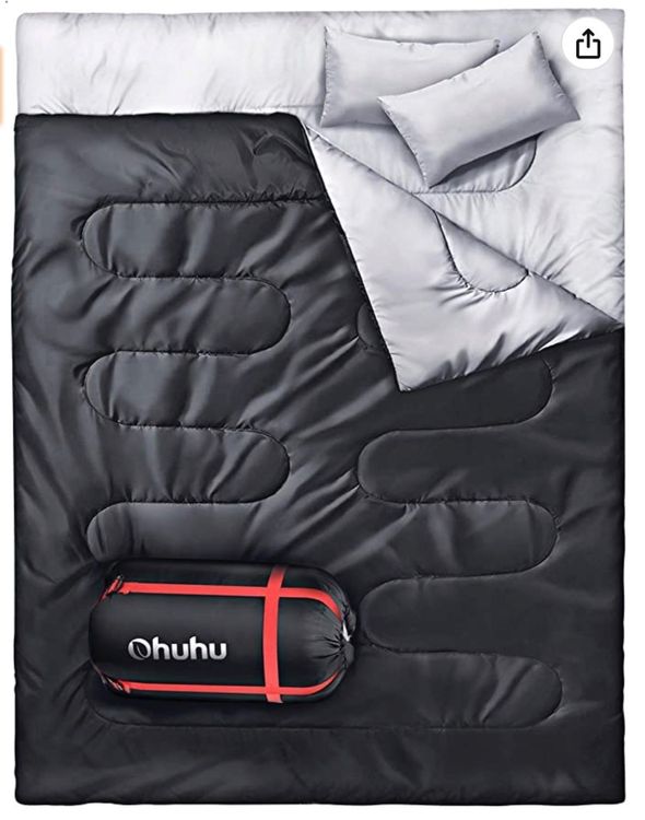 double sleeping bag + pillows (new) Kaufen auf Ricardo
