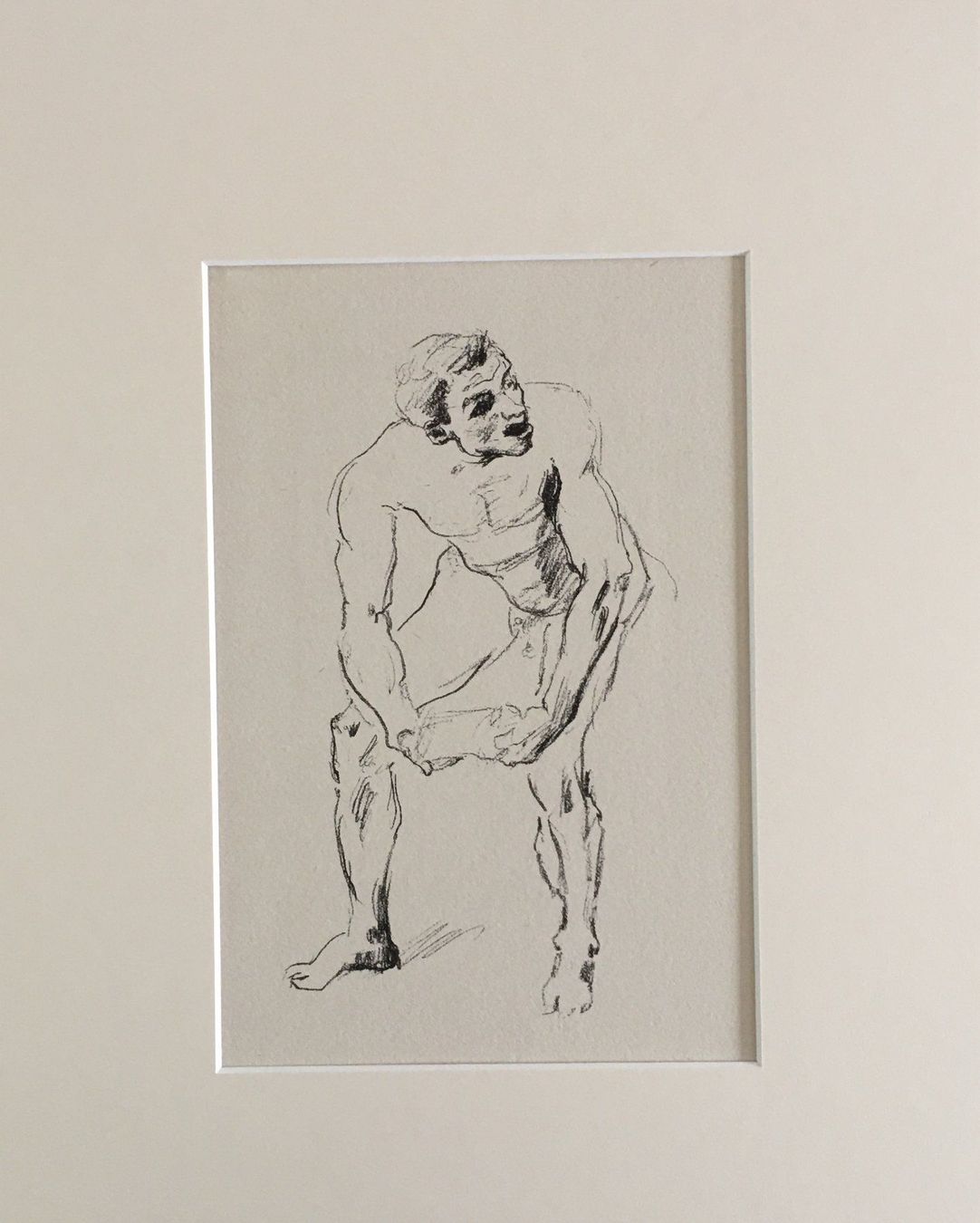 Grafica & Litografie: Lovis Corinth   "Studie zu Kain"  ZINK- oder STRICHÄTZUNG – Usato da Nennigkofen venduto da babag 1