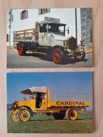 2 AK's  Saurer + Berna Lastwagen, Brauerei