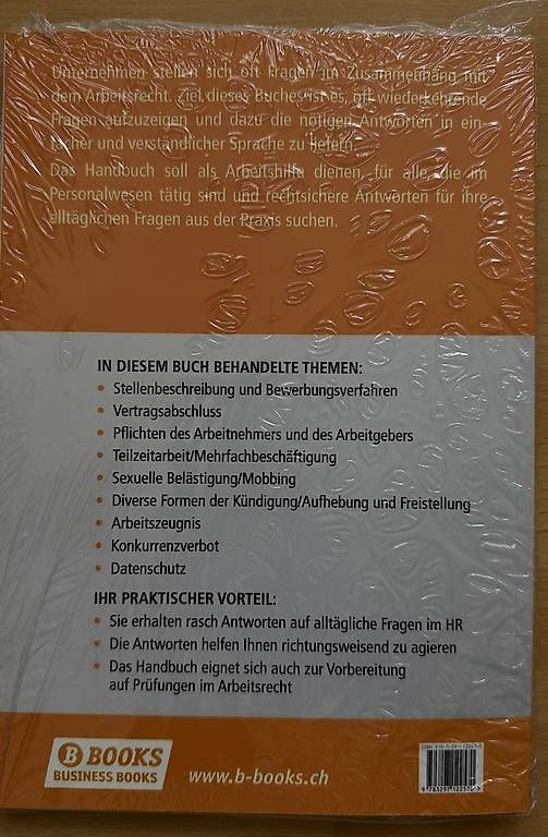 Libri: Das Schweizer Arbeitsrecht im HR – Nuovo e nell'imballaggio originale da Baar venduto da AlisaBXX 1