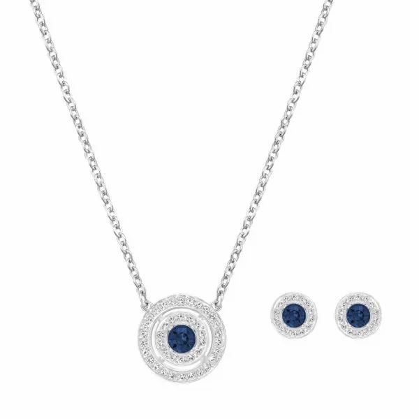 Swarovski Ketten: Swarovski Schmuckset, Kette & Ohrstecker – Neu (gemäss Beschreibung) aus Meilen von mogli_luna