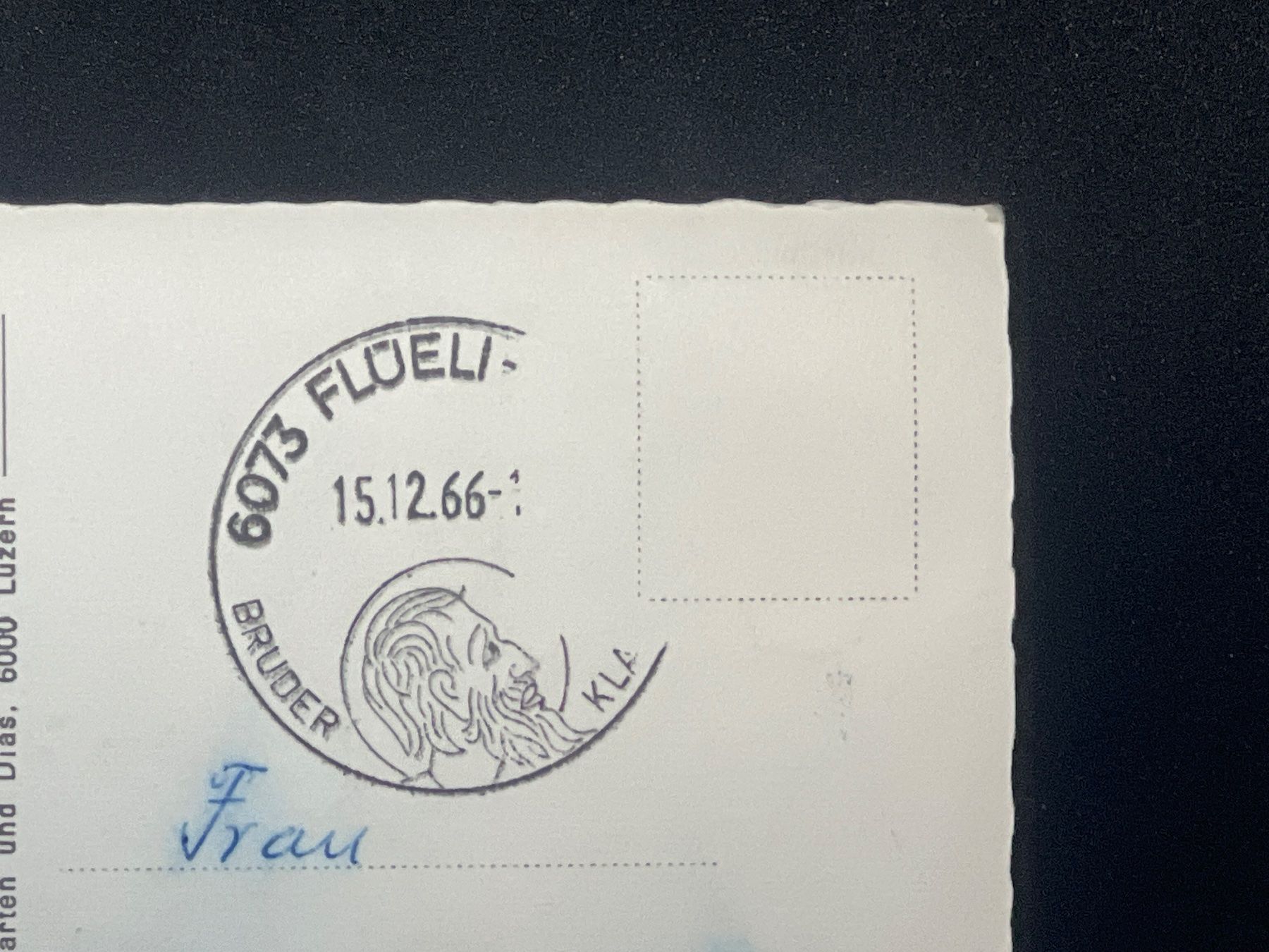 Cartoline postali: Flüeli-Ranft: St. Dorothea – Usato da Widnau venduto da Brusi9 1