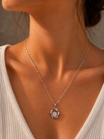 925 Sterling Silber Halskette mit Zirkonia