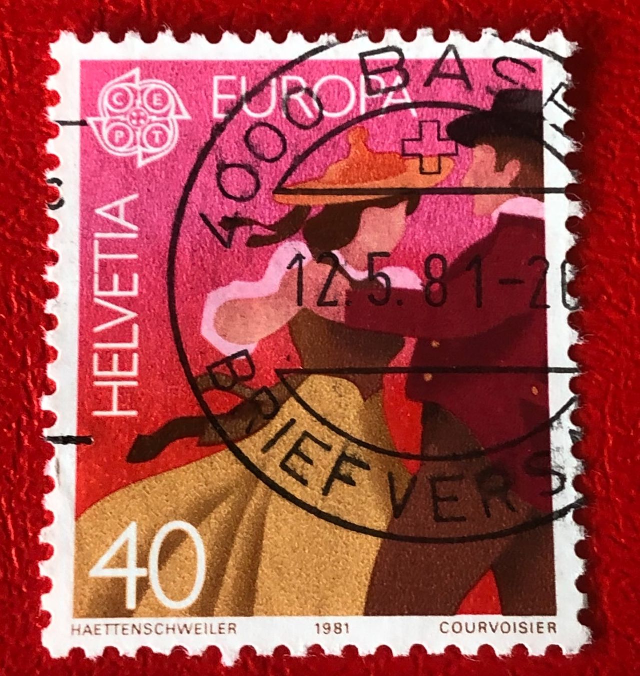 Alle Briefmarken: Nr.654 mit Stempel  Basel    – Gebraucht aus Aarau von Billa007