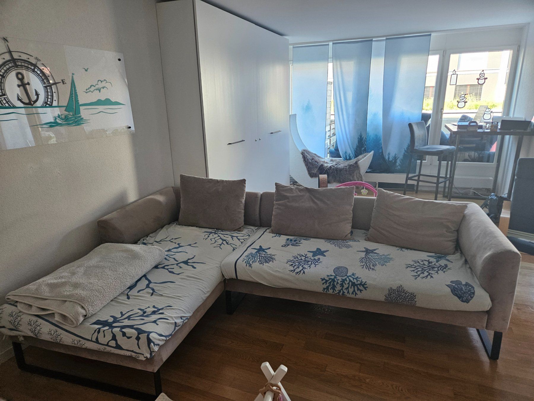 Divani: Gut erhaltene Eckcouch / Sofa Grau/ beige, Modernes Design – Usato da Thun venduto da LioNoel 1
