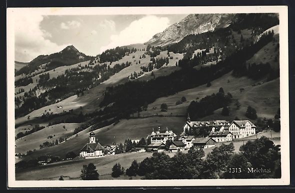 Cartes postales: Melchtal, Blick auf Kirche und Kloster – D'occasion à Berlin par bartko-reher