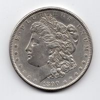 (2363) USA, 1 Dollar 1890, top stgl