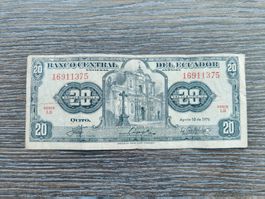Ecuador 20 Sucres 1976 !!!!!!!!