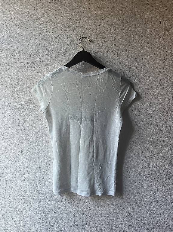 Abercrombie T-shirt: T-shirt Abercrombie blanc – Usato da Lausanne venduto da iklep 1