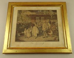 F.N. KÖNIG: KINDSTAUFE, TAUFE, AQUATINTA UM 1810