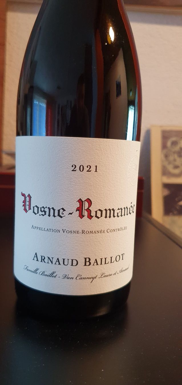 Vino: ARNAUD BAILLOT - VOSNE-ROMANEE 2021 – Nuovo e nell'imballaggio originale da Lenzburg venduto da Reto013 2