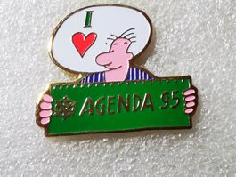Ansteckpin 71: I Love Agenda 95