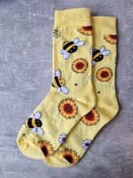 Socken Biene Sonnenblume