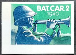 Soldatenmarken 2.WK, Schützen Bat 2, Farbvar., Wi Inf 14P3