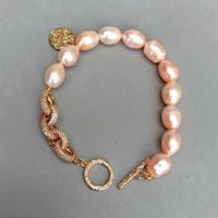 Jesus Christus Rosa Perlen Armband Perle 20.5 cm Bracelet
