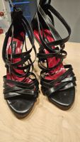 Navyboot Pumps High Heels schwarz Leder Grösse 37