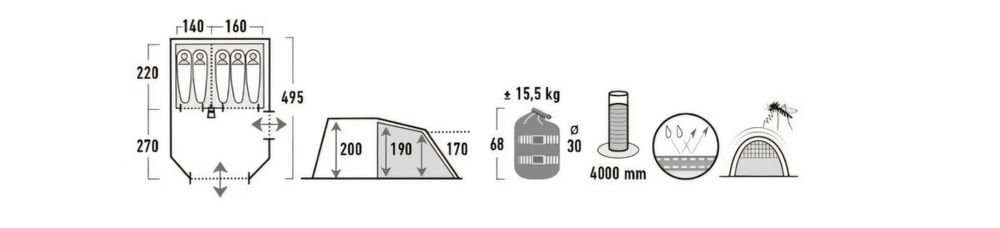 Zelte: Tente de camping 5 places – Gebraucht aus Cortaillod von emi_msv6 2