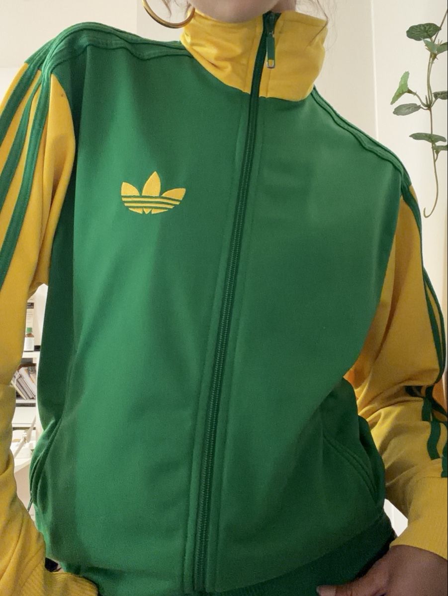Adidas Vestes: Jacket Adidas verte et jaune – D'occasion à Pully par luc_9sgk 2