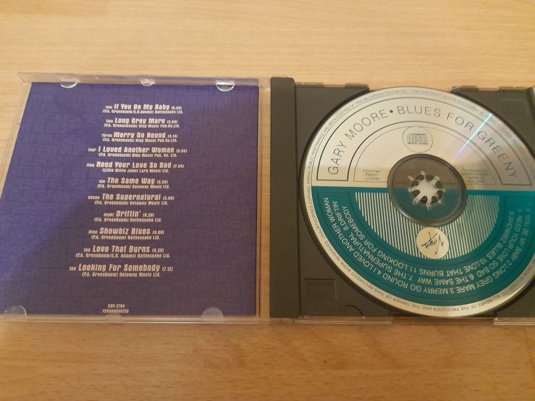 CD: CD Gary Moore Blues For Greeny – Usato da Lustmühle venduto da chevi03 1