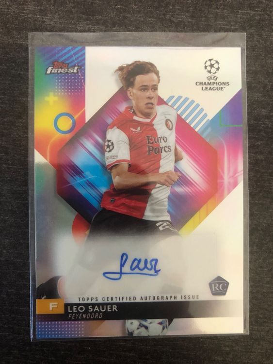 Topps Finest Leo Sauer Rookie Autogramm (Gebraucht) in Wangenried für ...