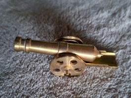 Hübsche Kanone aus Messing fürs Puppenhaus