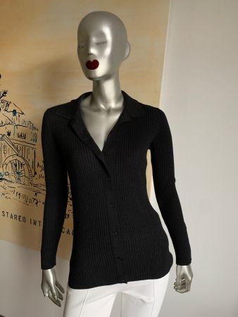 AKRIS punto: Exklusiv und super edel - schwarzer Cardigan 40