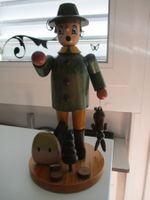 Erzgebirge Figur Jäger mit Hase aus Holz NEU