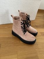 Schnürstiefelette rosa