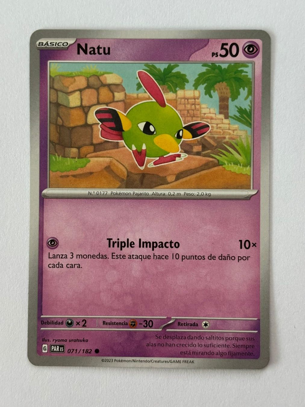 Pokémon Carte collezionabili: Pokemon-Karte Natu 071/182 – Usato da Herisau venduto da Seyashop1