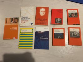 diverse Bücher, Kantonsschul-level Literatur (DE, FR, EN)