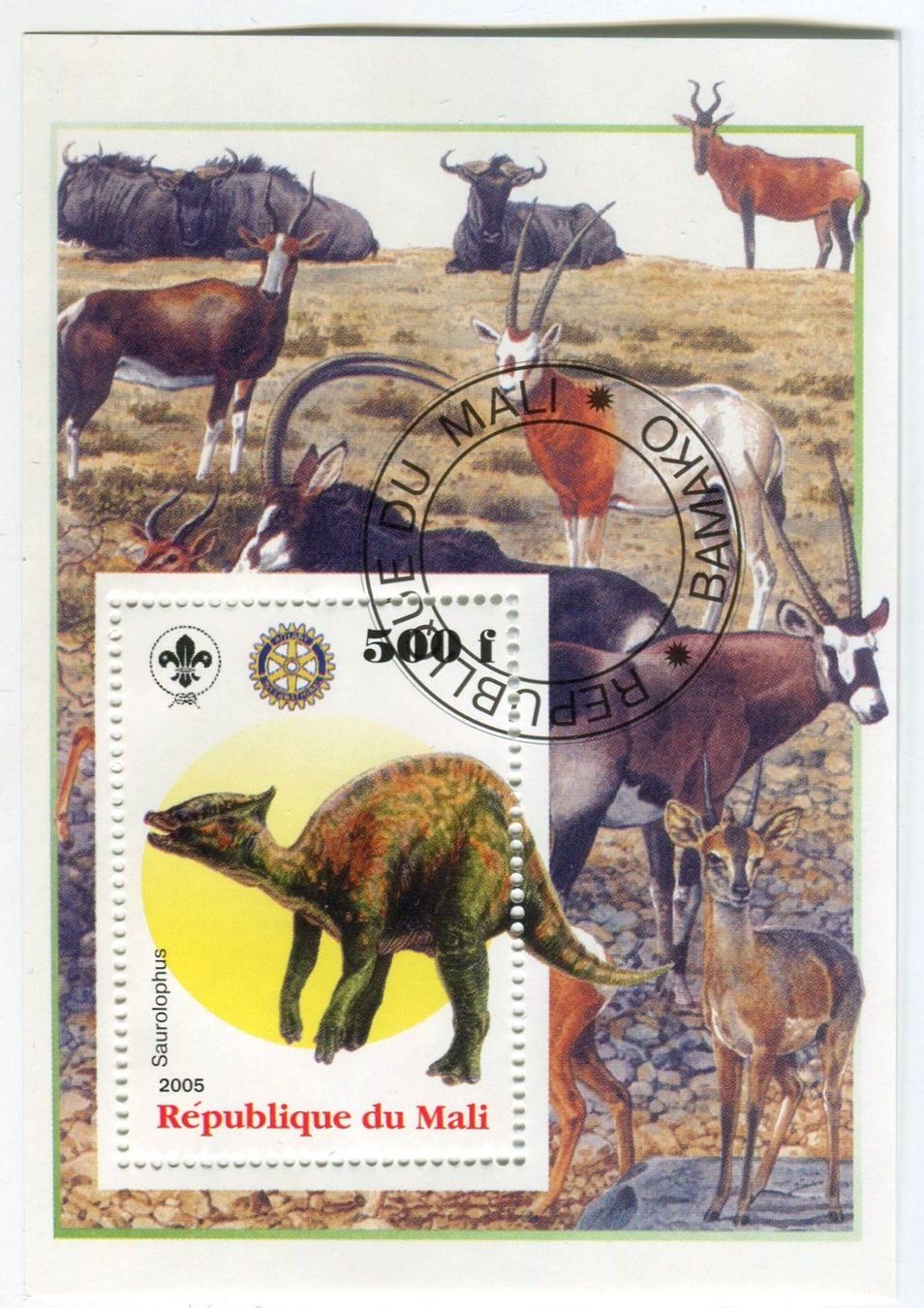 Alle Briefmarken: Block "Antilopen". Mali. – Neu und originalverpackt aus Basel von Butsch5