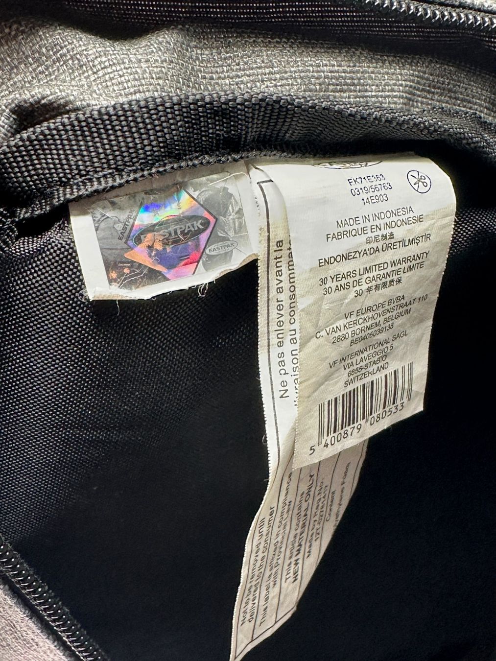 Eastpak Zaini: Eastpak Mini sac à dos gris – Usato da Morges venduto da 1tiquaire 4