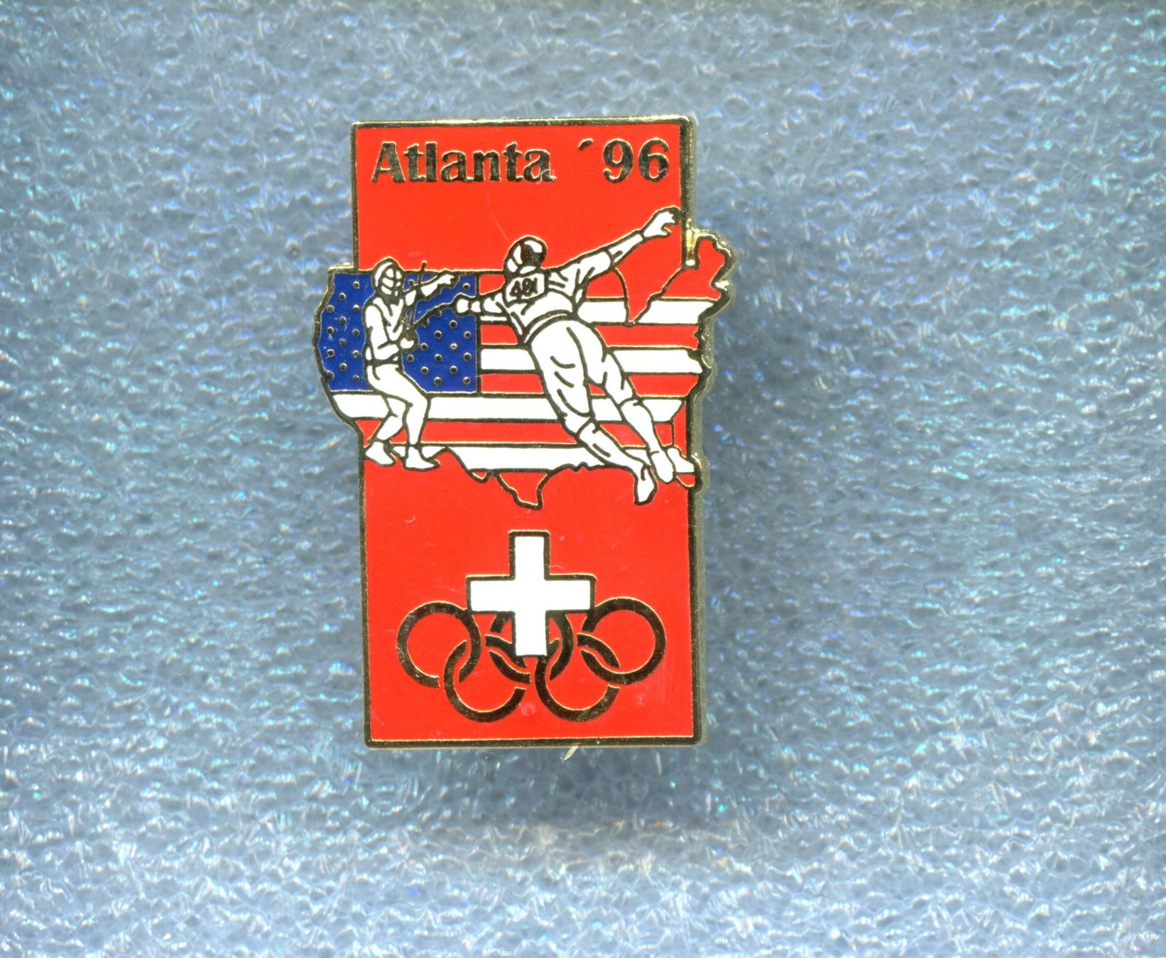 Placchette & Badge: Olympiade Atlanta '96  FECHTEN – Usato da Winterthur venduto da Sammleroase